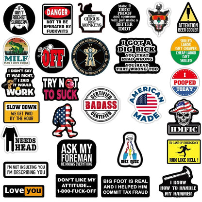 150pcs Hard Hat Stickers Pack - Perfect for Helmets, Toolboxes..